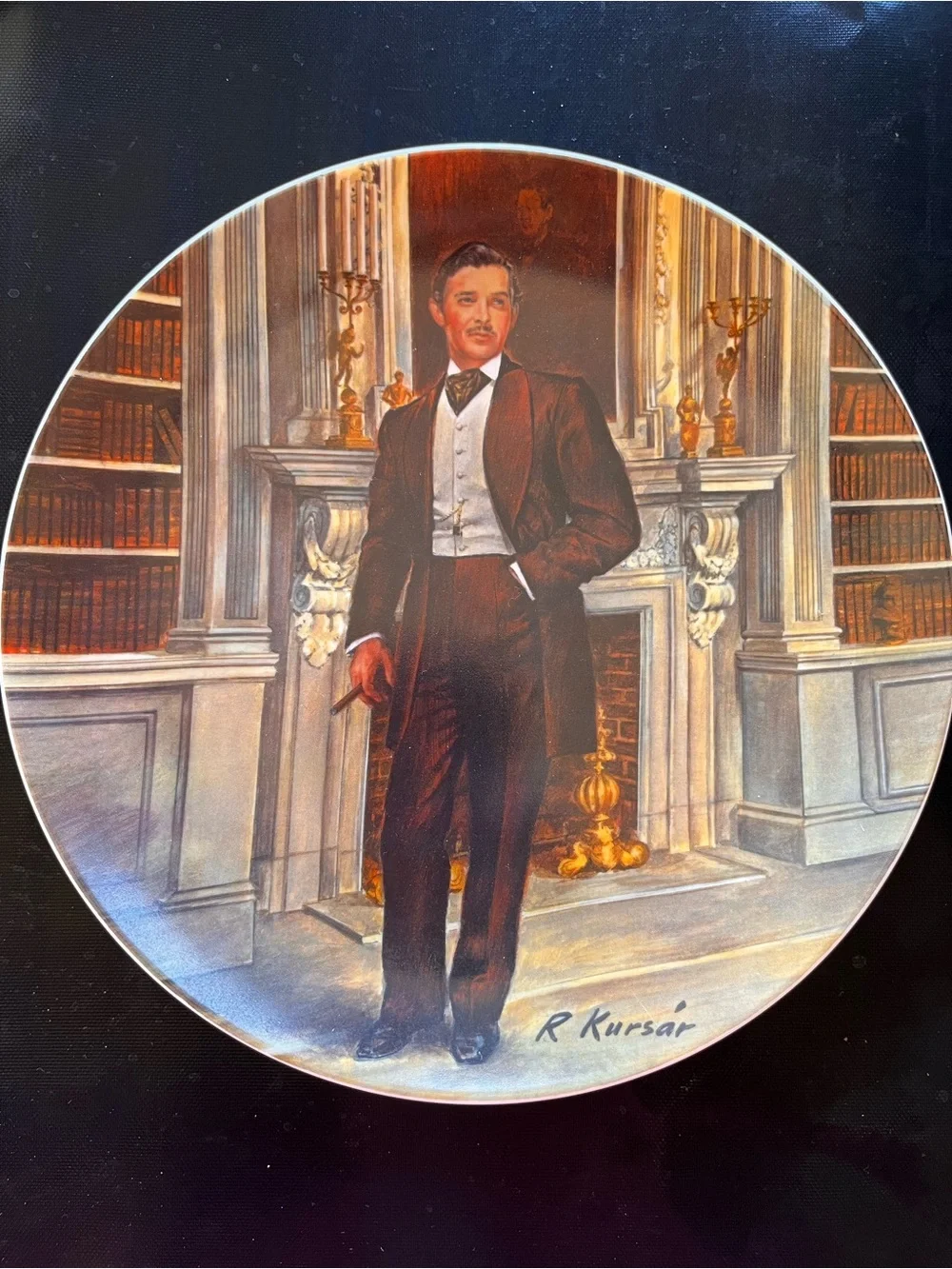 Gone with the Wind plate: Rhett Butler
